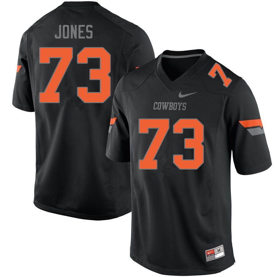 Men #73 Darian Jones Oklahoma State Cowboys College Football Jerseys Sale-Black - Click Image to Close